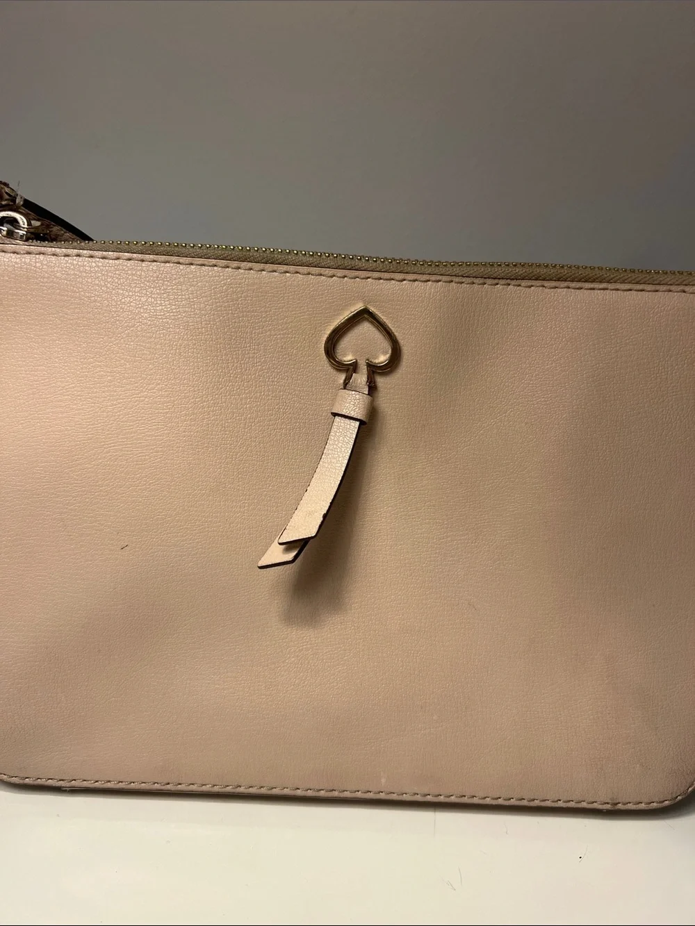 kate spade Pebbled Leather Crossbody in Light Blush